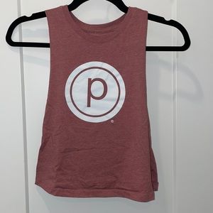 Pink Pure Barre Bella Crop Tank